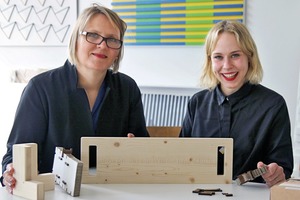  Im Gespräch mit Professorin Kerstin Schultz (l.) und Studentin Marietta Scheider 