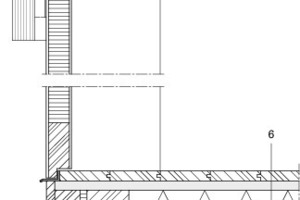  Detailschnitt Eingangstür, M 1 : 125 