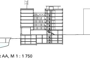  Schnitt, M 1 : 1 750 