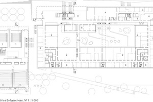  Grundriss Erdgeschoss, M 1 : 1 000 