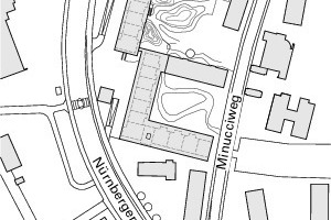  Lageplan, M 1 : 3 500 