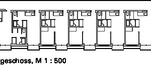  Grundriss 2. Obergeschoss, M 1 :  500 