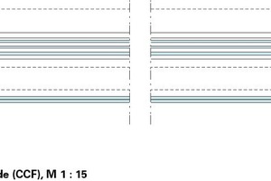  Horizontalschnitt AA Closed-Cavity-Fassade (CCF), M 1 : 15 