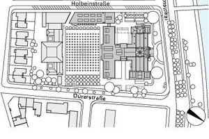  Lageplan, M 1 : 4 500 