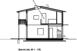  Schnitt AA, M 1 : 175 