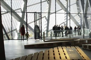  Blick aus der Ausstellung in die Südspitze des Keils 